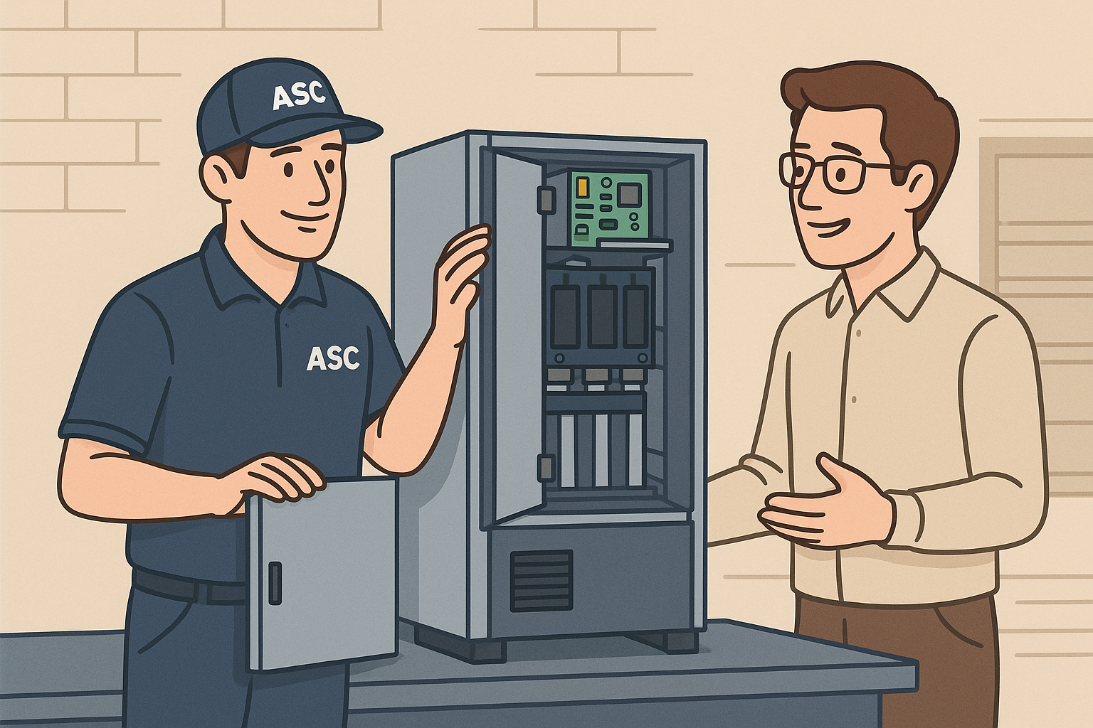 przyjęcie falownika do serwisu